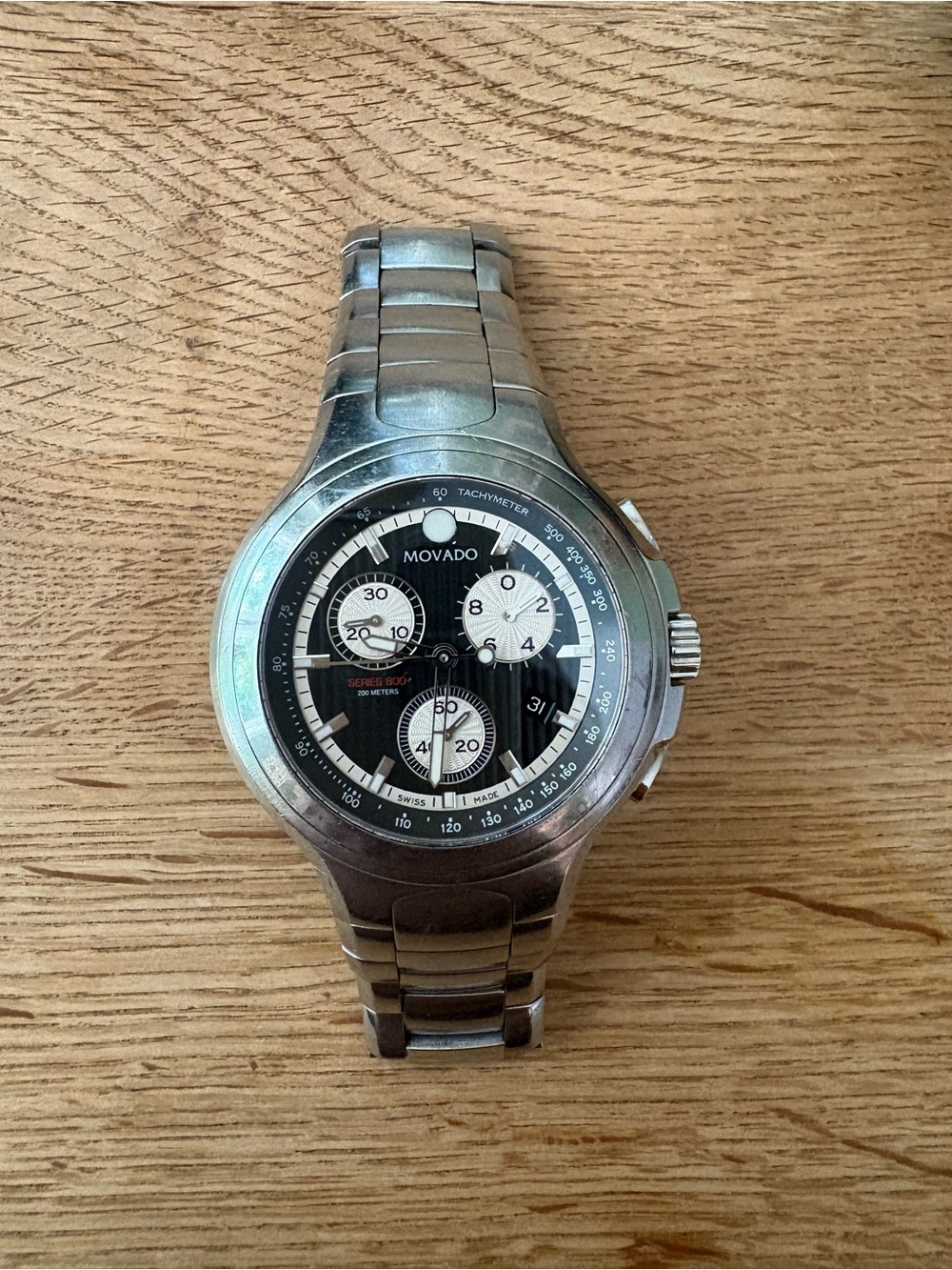 Movado Stainless Steel Chronograph Watch - Derek Jeter Yankee Limited Edition